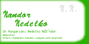 nandor nedelko business card
